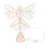 Golden Iron Christmas Tree Topper with Lights 2