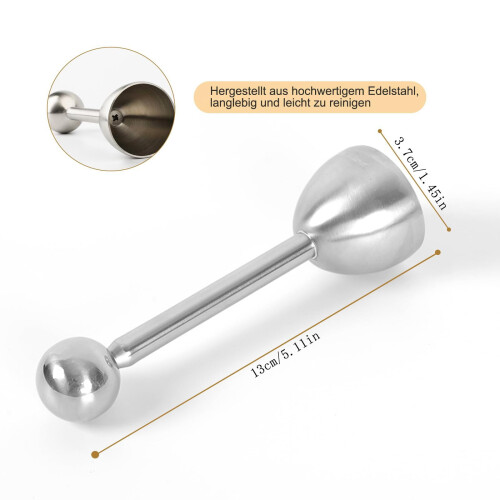 Stainless Steel Egg Topper | Soft/Hard Boiled Opener | Precision Cutter Divider | Kitchen Gadget 2