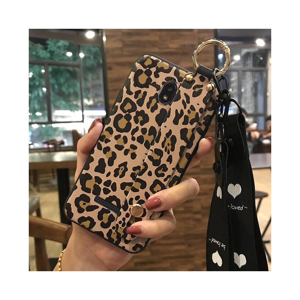 Blu View2/B130dl Phone Case Â Dirt-Resistant, Anti-Knock, Soft Silicone Ring Cover With Flower Wrist Strap & Lanyard, Shockproof 9027700161184