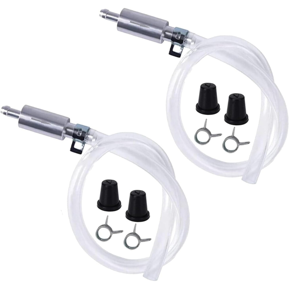 Brake Bleeder Hose Kit With 2 Nozzles & Clamp, One-Way Check Tube, Aluminum Body Â Compatible With Car/Motorcycle Hydraulic Systems 9027700164918