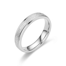 Bague de couple givrée, taille ajustable
