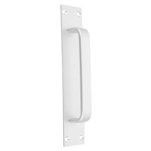 Skydedørshåndtag i aluminium, sølv, 1-pak