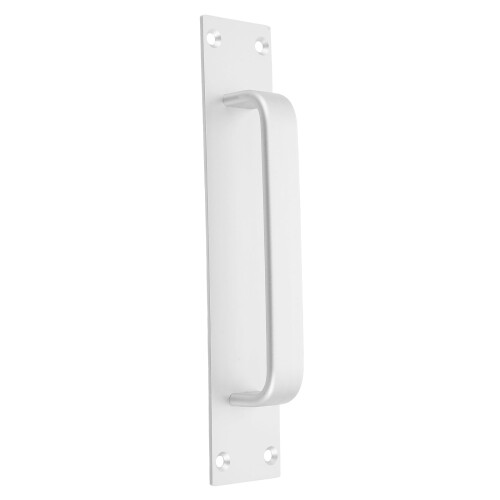 Skydedørshåndtag i aluminium, sølv, 1-pak