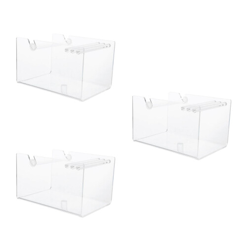 3Pièces Support Rouleau Autocollants Transparent Pour