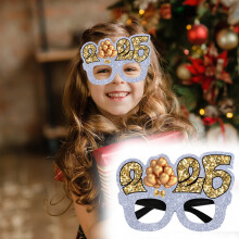Ensemble de lunettes à paillettes pour le Nouvel An - Accessoires pour photomaton - 6 Designs
