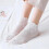 Women's rose pattern lace mesh socks with hollow ruffle 4