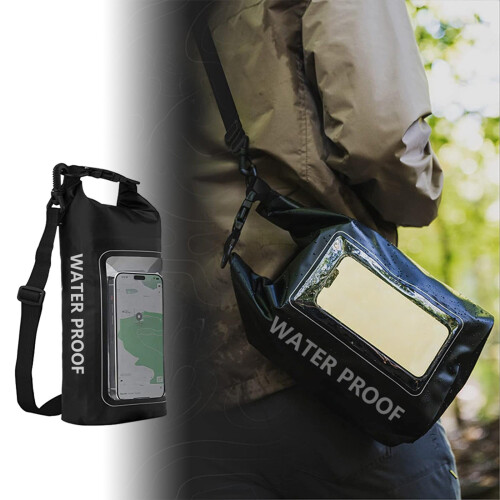 Funda impermeable de PVC para teléfono con correa ajustable. 1