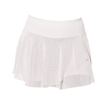 Fustă de baie din plasă cu talie înaltă și pantaloni scurți pentru femei, albă, mărimea L