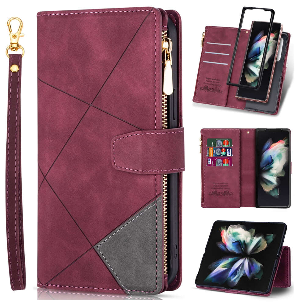 Galaxy Z Fold 3 5G Wallet Case Pu Leather With Card Slots 9165521248889