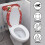 Polyester toaletttrekksett universal elastisk jul 3