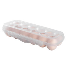 Egg Storage Box Plastic Egg Holder Egg Container Stackable Fridge Egg Organizer Egg Tray for Home Kitchen Pantry