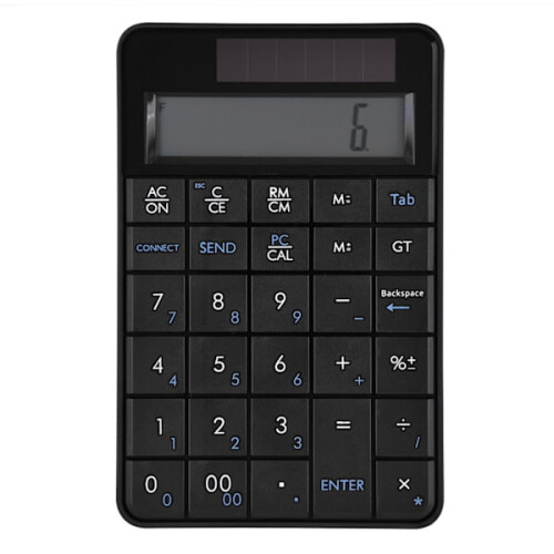 Mini 2.4G USB Wireless 2 in 1 29 Keys Numeric Keyboard Keyboard and Calculator with LCD Screen