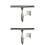 2Pcs Window Squeegee Silver Cleaning Tool for Windows and Shower Doors 6