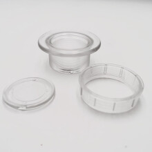 Patio Table Umbrella Hole Cover Set for Outdoor Umbrella Table Grey/Transparent