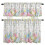 Kitchen Curtains and Valances Set Spring Floral Light Grey 1