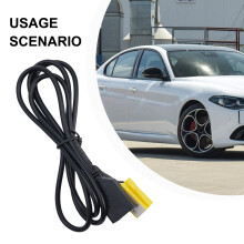 AUX Audio Connection Six Pin to USB for Cars Including For Fiat Grande Punto Models from Year 2007 to Year 2024