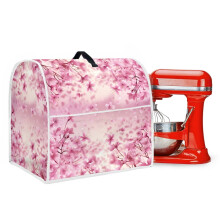 Stand Mixer Cover for 4.5-5 Qt Mixers, Peach Blossom, Washable, with Front Pockets, Compatible with KitchenAid & others