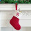 Mini Knit Christmas Stocking Red Embroidered Initial 7 Inch 2