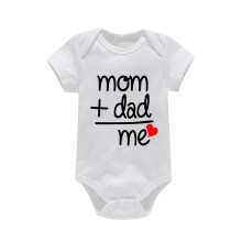 Clearance Baby Onesies – Fall Short Sleeve Letter Print Bodysuits for Boys & Girls, Comfortable Home Wear (A, 18M)