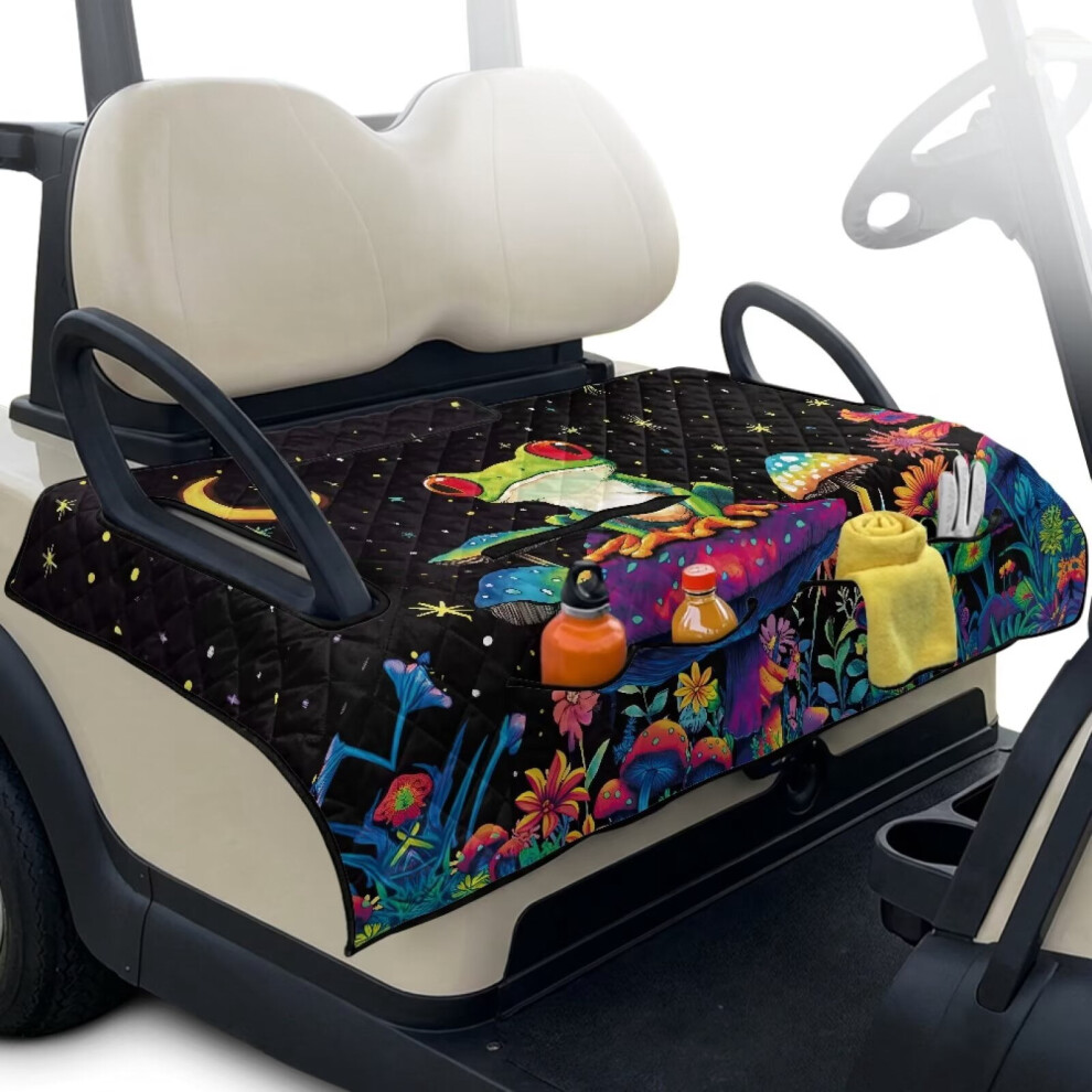 Breathable Heavy-Duty Universal Golf Cart Seat Covers Compatible With Ezgo, Club Car, Yamaha & More Â 2-Person Seats 9422877528684
