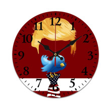 Abstract Funny Retro Wall Clock, Mute & Battery-Powered, Compatible with Home, Living Room, Kitchen, Office Decor