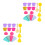 6Ensembles Coffret Jouets : Cônes Glace Plastique Multicolores 3