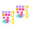6Ensembles Coffret Jouets : Cônes Glace Plastique Multicolores 4