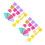 6Ensembles Coffret Jouets : Cônes Glace Plastique Multicolores 6