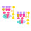 6Ensembles Coffret Jouets : Cônes Glace Plastique Multicolores 7