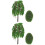 2Pcs Sturdy Plastic Miniature Trees for Train Model and DIY Scenery 6