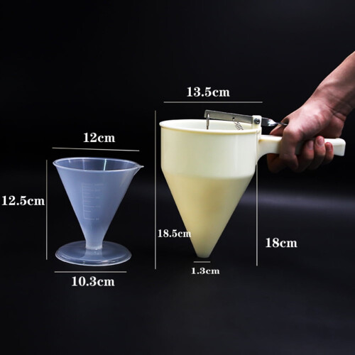 Pancake Pourer Conical Plastic Flow Control Home Cooks 1 Set 1