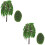 2Pcs Sturdy Plastic Miniature Trees for Train Model and DIY Scenery 7
