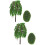 2Pcs Sturdy Plastic Miniature Trees for Train Model and DIY Scenery 8