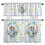 Easter Rabbit Kitchen Curtains and Valances Set Yellow 1