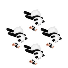 4Stk Weiches Plüsch-Armband Tiermotiv Weiß Kinder Party Zubehör