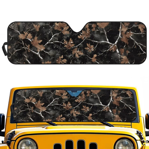 Foldable Camo Windshield Sun Shade for Jeep and Gladiator