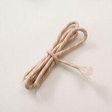 5-Pack Khaki+White Polyester Craft Rope, 5.47yd0.19in, Durable Braided Rope for DIY Weaving, Keychains & Handmade Crafts