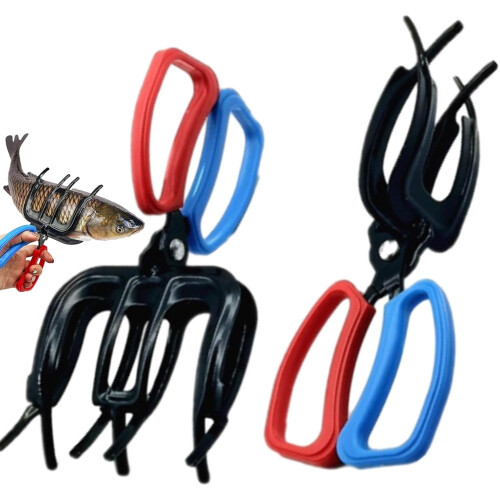Fish gripper metal double-toothed three-claw 20 cm