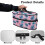 Garment Steamer Case Monstera Leaf Pattern Zipper Travel 5