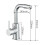 Kitchen Sink Faucet Silver Drip Free Operation User-Friendly Design 4