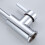 Kitchen Sink Faucet Silver Drip Free Operation User-Friendly Design 6