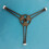 Microwave Turntable Bracket Black 2 pcs 7