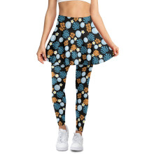 Yoga Tennis Skirt Over Leggings for Women XL Monstera Leaf