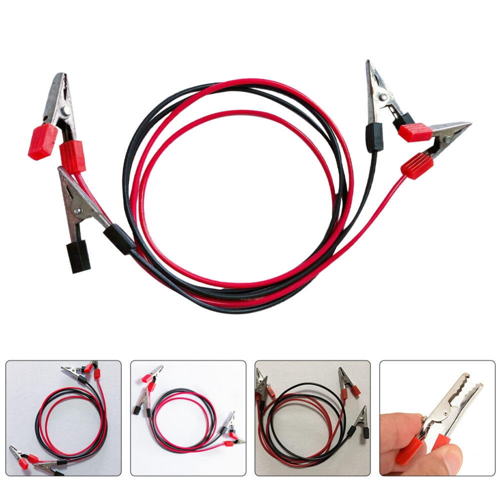 Nicexmas 2Pcs Alligator Clips Test Leads Dual Ended Cable For Physics Teaching 9558830204132