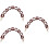 3Pièces Sac Résine Style Rétro Décoratif Durable 7