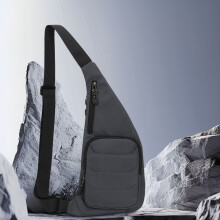 Graue Umhängetasche/Rucksack für Damen und Herren, ideal für Reisen, Radfahren, Sport und Freizeit – vielseitig einsetzbar und im Angebot!