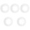 5Pièces Cache-Rayons Transparent Accessoires Stables Durables 5
