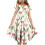 Mädchenkleid mit Blumenmuster, Volantärmeln und 1