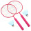 1Ensemble Ensemble Badminton Pour Enfants Rackets Rosé Portable 1
