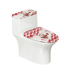 Snowman Candy Toilet Seat Lid Cover Adjustable Dustproof